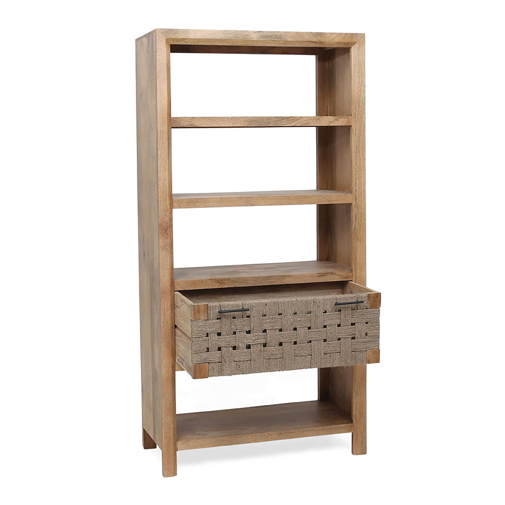 Shelf With Drawer - Beige Brown