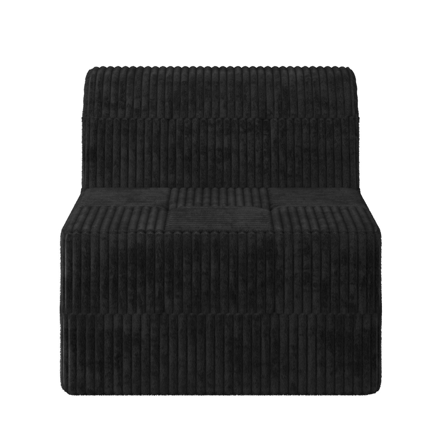 Modern Minimalist Sleeper Sofa, Compressed Sectional Single Seat