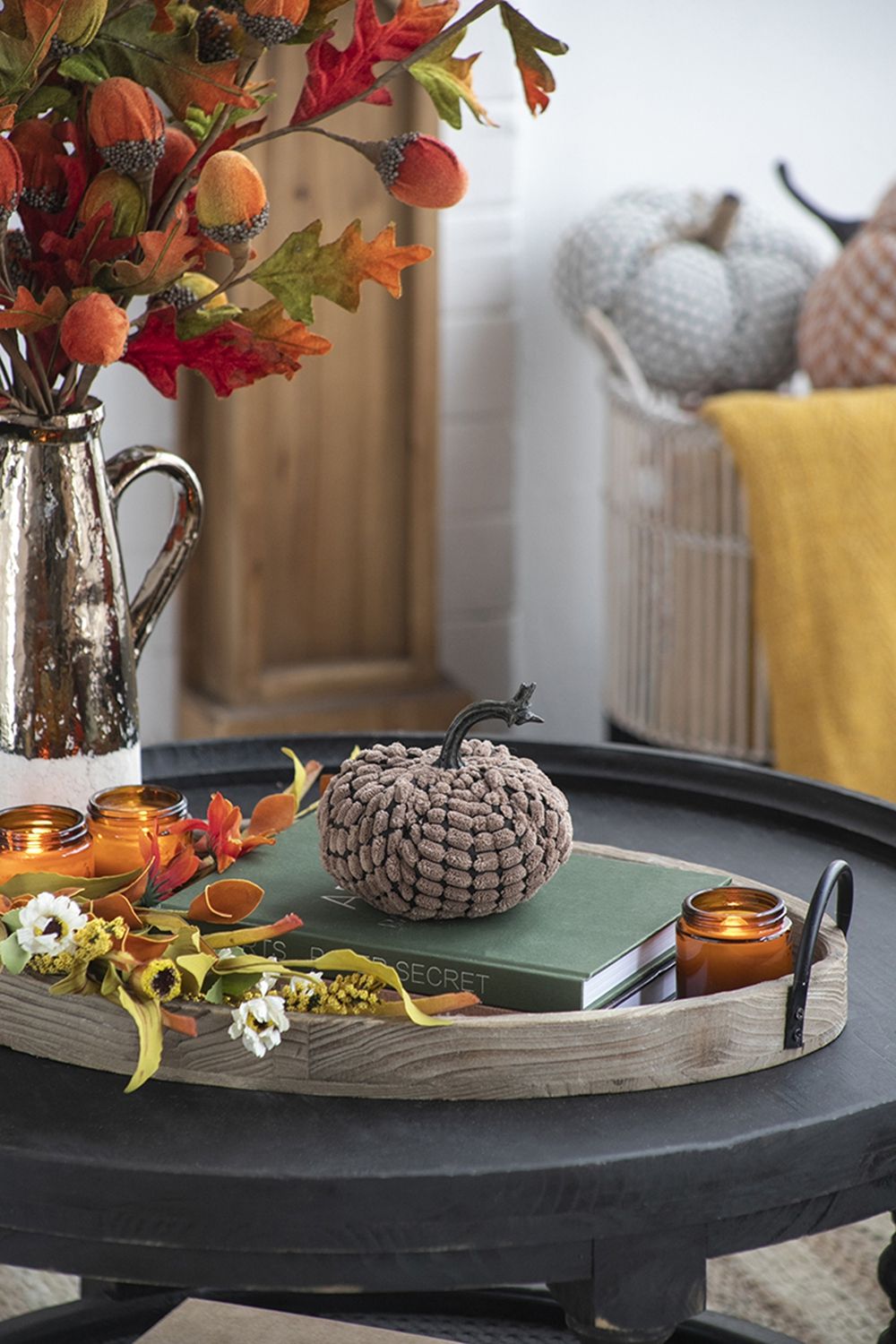 Weighted Pumpkin Ornament Decor For Holiday Harvest Festival Fall Festival & Thanksgiving