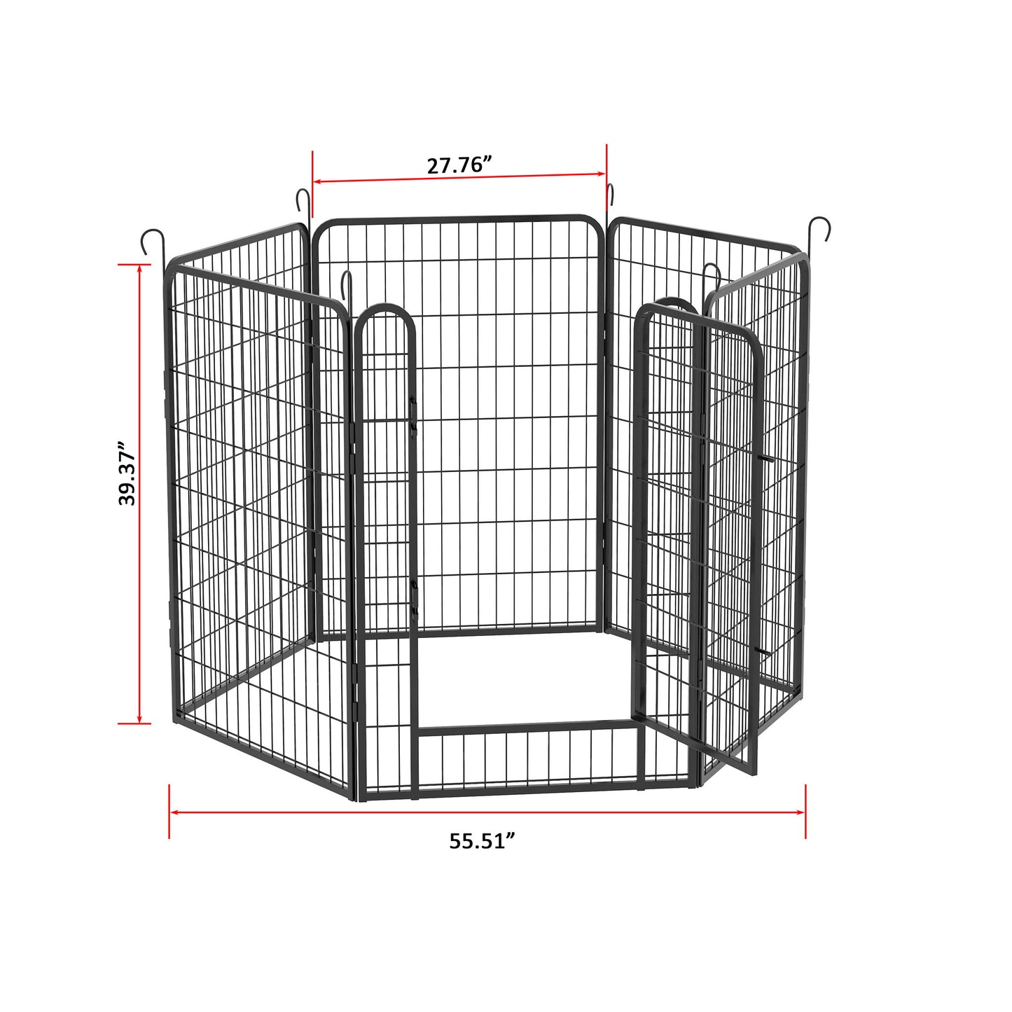 Heavy Duty Metal Playpen With Door, Dog Fence Pet Exercise Pen