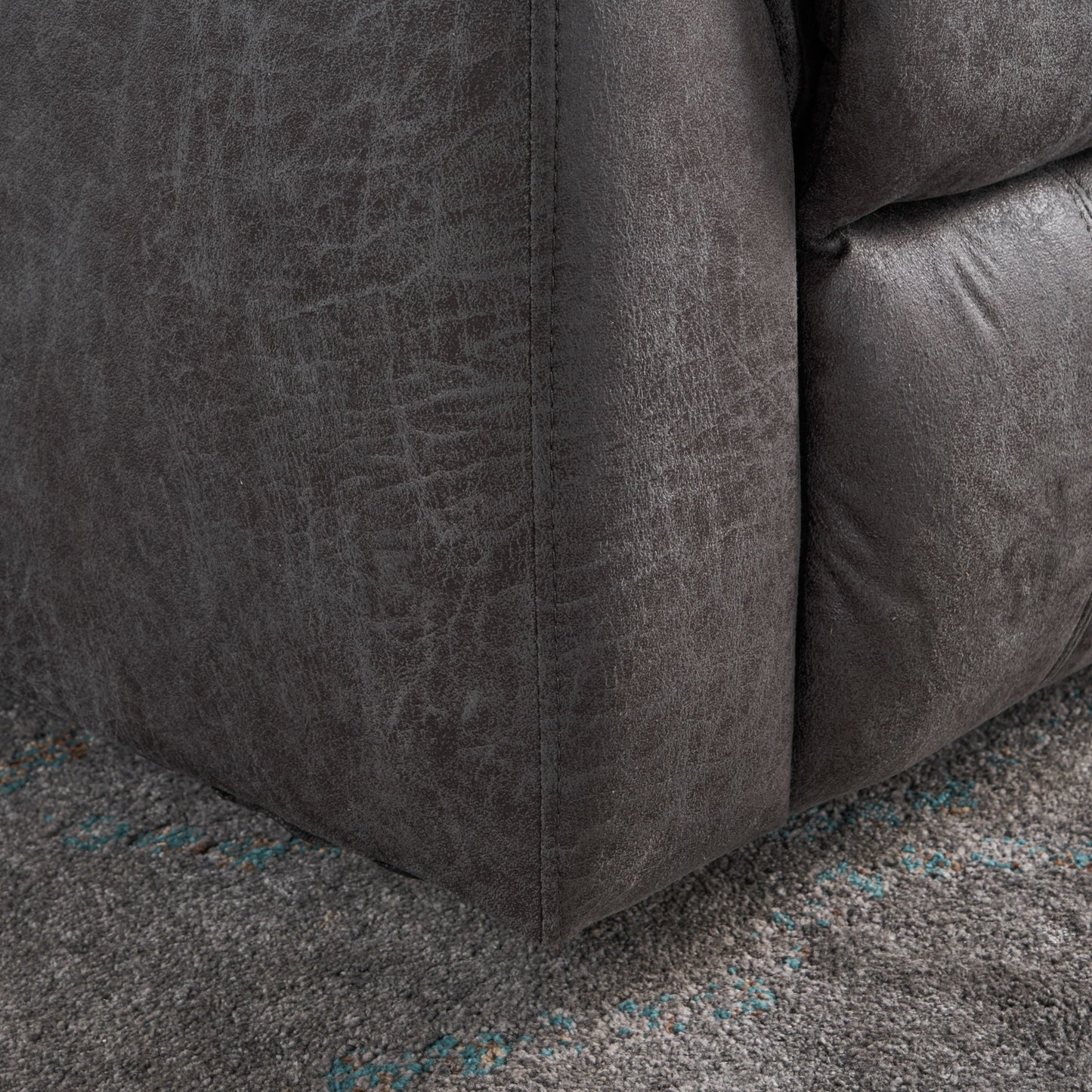 Contemporary Glider Recliner With Swivel Function