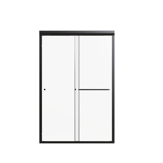 Semi Frameless Double Sliding Shower Door With Tempered Glass