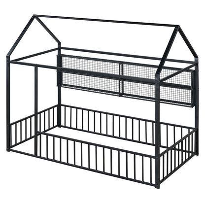 House Frame With Fence And Shelves