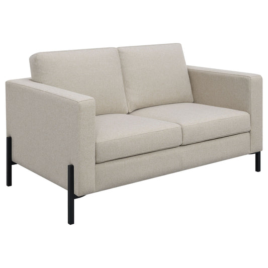Dulcie - Loose Back Loveseat - Oatmeal