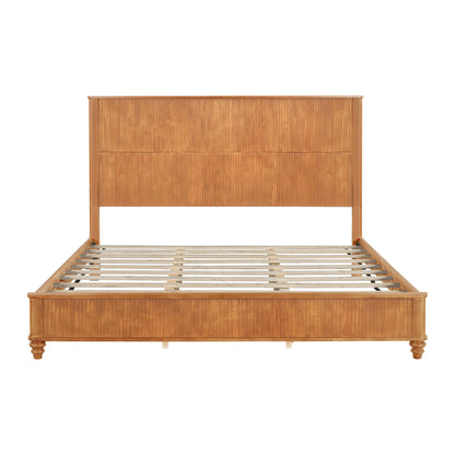 Platform Bed Frame & Tall Headboard