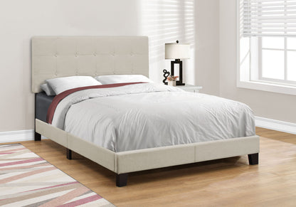 Bed, Upholstered, Frame Only, Transitional