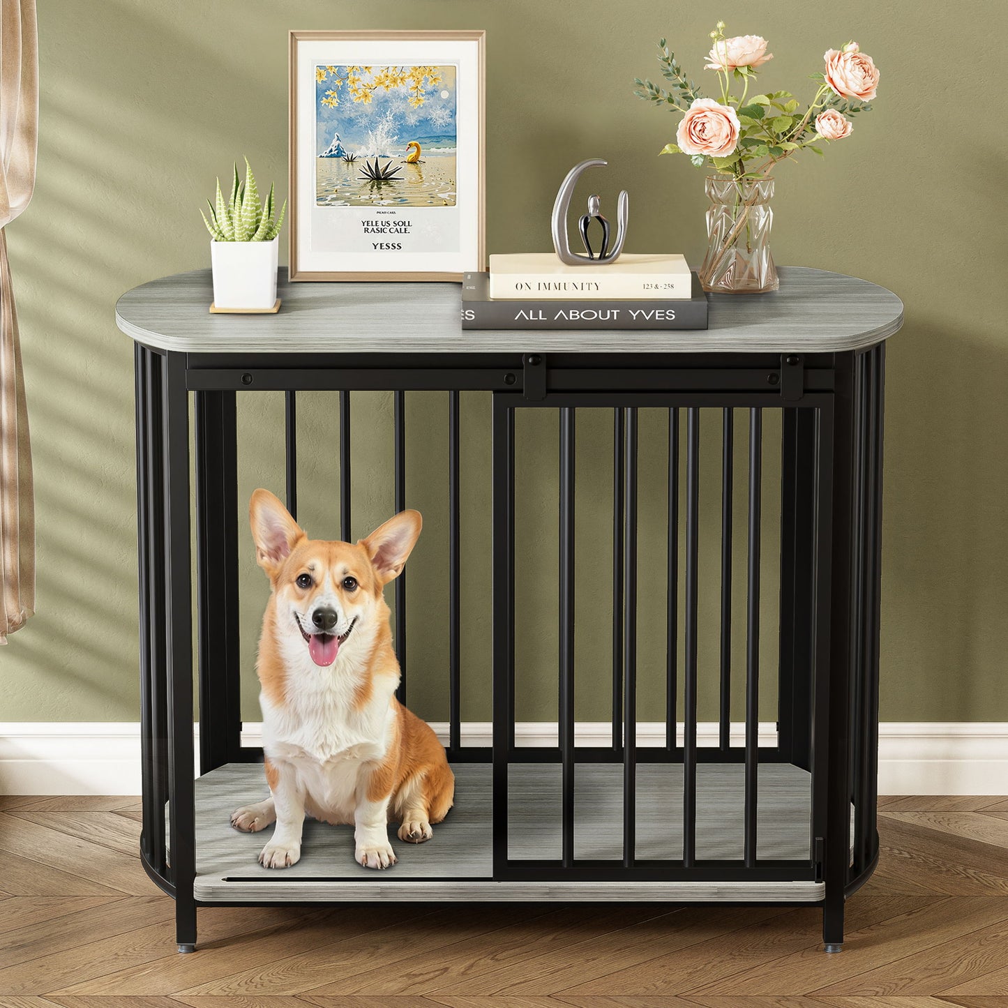 Furniture Style Dog Crate For Small And Medium Dogs