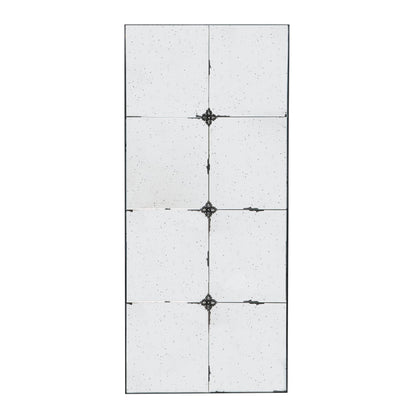 Traditional Decor Style Antique Glass Panel Mirror, Wall Mirror For Bathroom Entryway Console Lean Against Wall