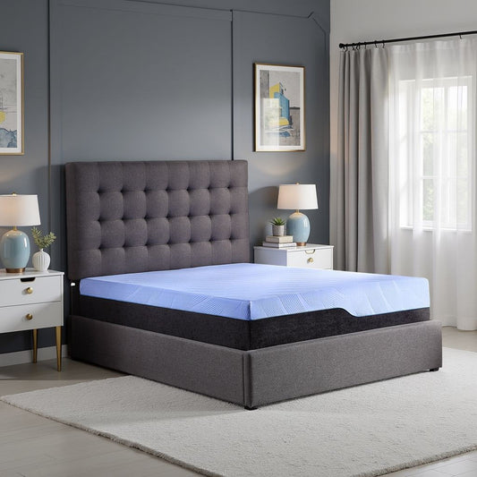 Refresh - 12" Hybrid Cooling Fast Responding Latex Foam And Coil Mattress