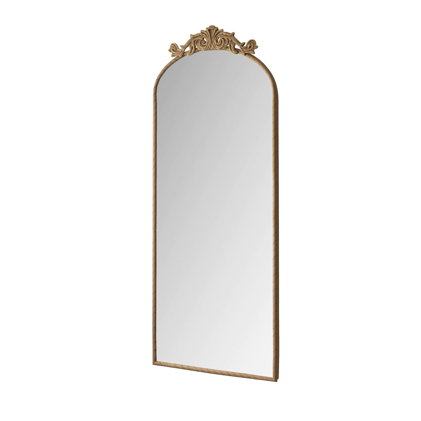 Vintage Arched Full Body Mirror, Wall Mounted For Living Room
