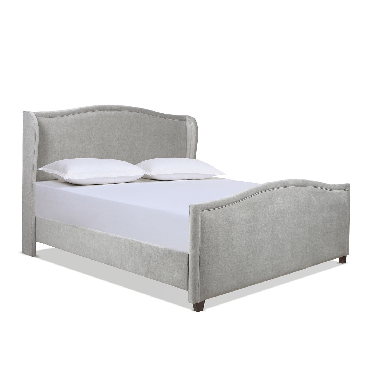 Carmen - Upholstered Wingback Panel Bed Frame