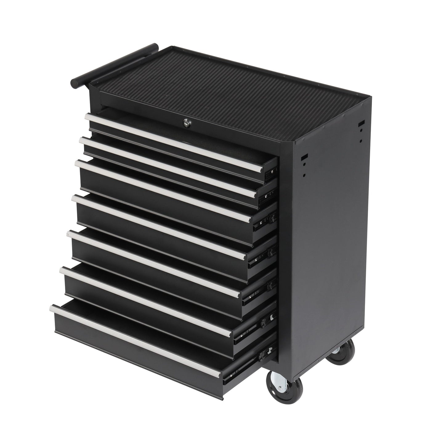 7 Drawer Rolling Tool Chest With Wheels, Multifunctional Tool Box And Storage