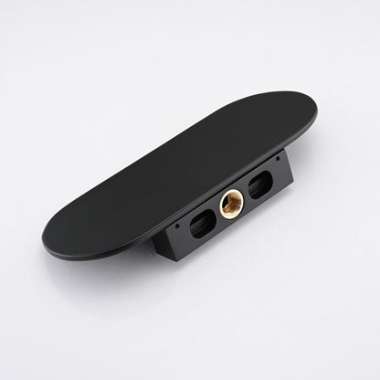 Modern Wall Mount Bathtub Faucet Single Handle With Waterfall Tub Spout And Rough