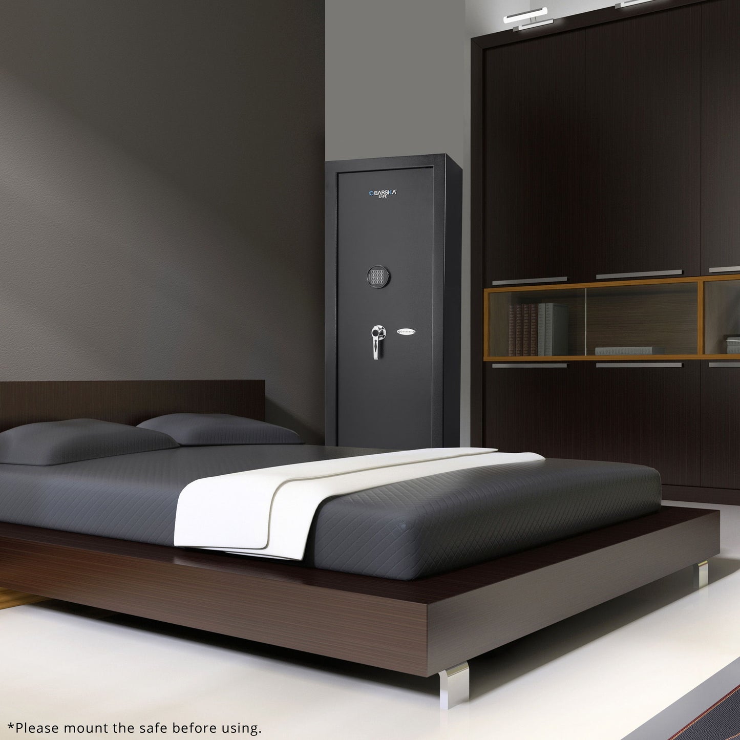 7.87 Cubic Ft Keypad Rifle Safe - Black