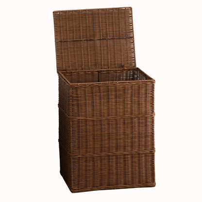 Rectangular Laundry Hamper - Chocolate