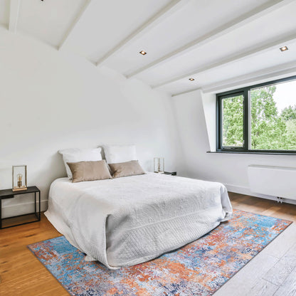 Maval - Abstract Washable Area Rug