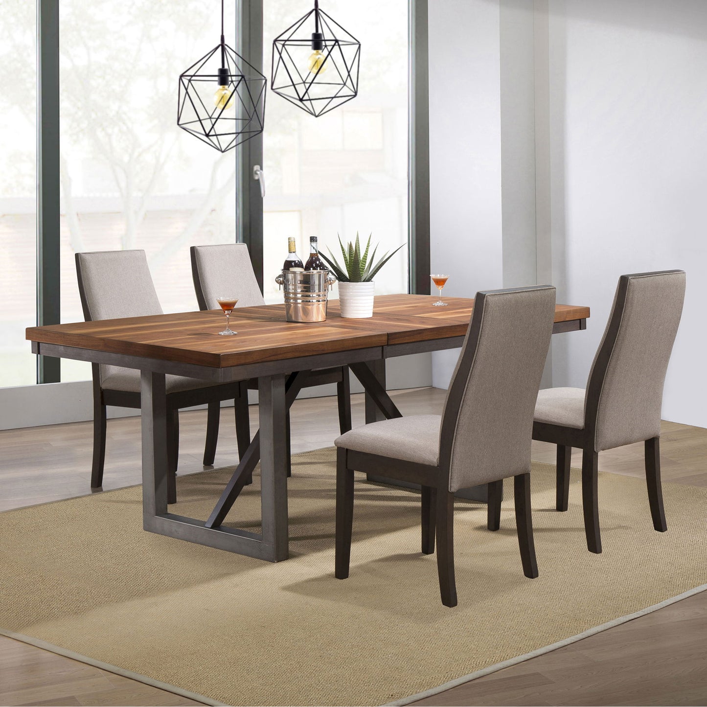 Holloway - Dining Set With Extension Leaf