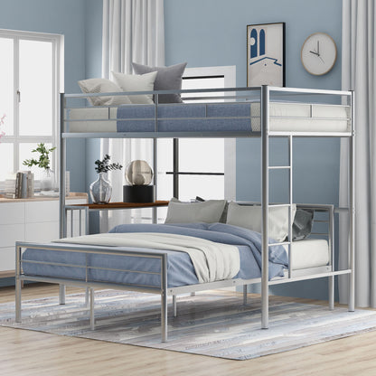Bunk Bed With Desk, Ladder And Quality Slats For Bedroom