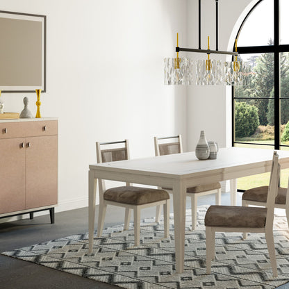 Expandable Dining Table - Vanilla White