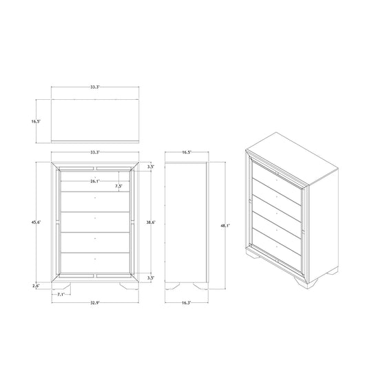 Chloe - Chest - Gemstone Silver