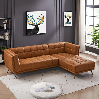 Addison - L Shape Sectional Sofa Tufted