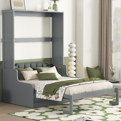 Murphy Wall Bed With Cushion, Space Saving Design, And Construction