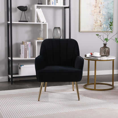 Modern Mid-Century Chair Tufted Sherpa Armchair For Living Room Bedroom Office