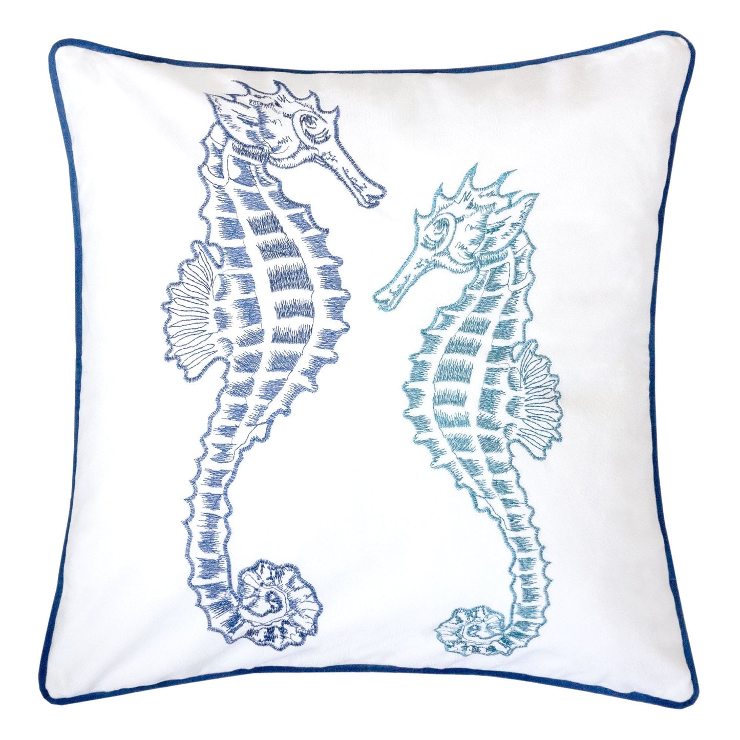 Seahorses Pillow Cover With Matching Back