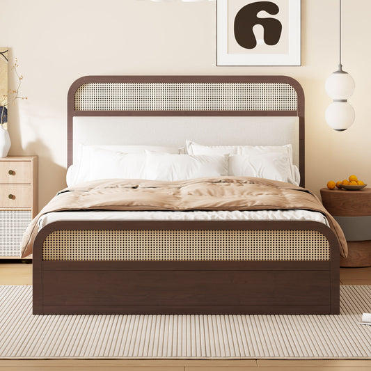 Platform Bed With Trundle And 2 Drawers