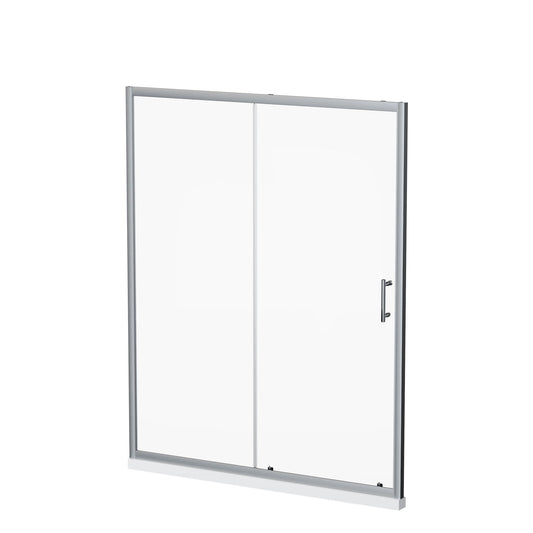 Sliding Shower Door With And Handle - Chrome