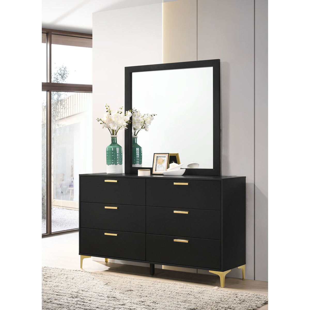 James - 6 Drawer Dresser With Mirror