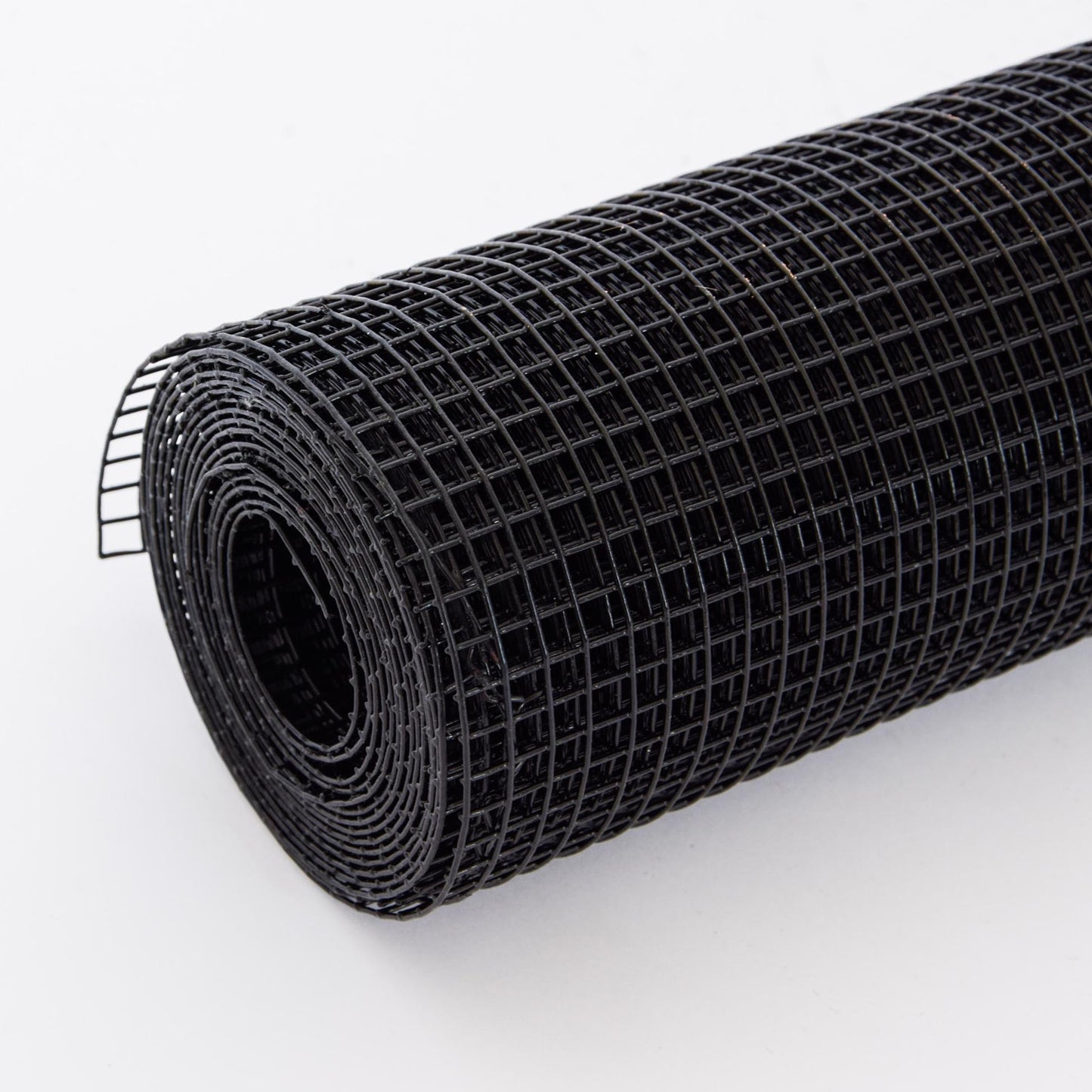 Vinyl Coated Hardware Cloth, 21 Gauge, Welded Wire Fence - Black