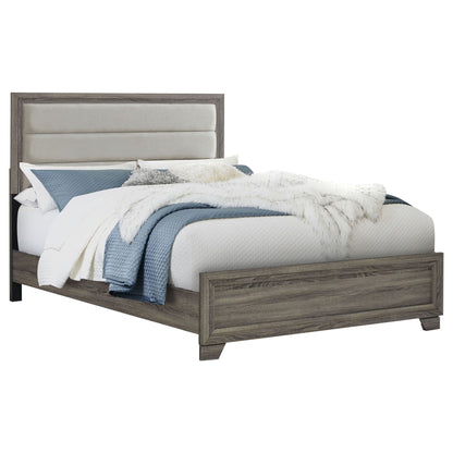 Funston - Queen Bed With Headboard - Brown Oak