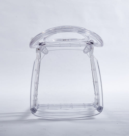 Dining Chair, Plastic Seat, Welding Chair (Set of 4) - Transparent