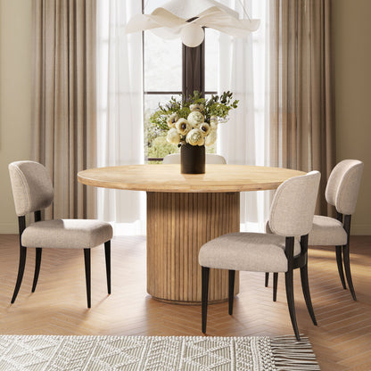 Harriet - Split Back Upholstered Dining Side Chair (Set of 2) - Merino Gray