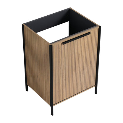 Contemporary Freestanding Bathroom Vanity With Adjustable Shelves