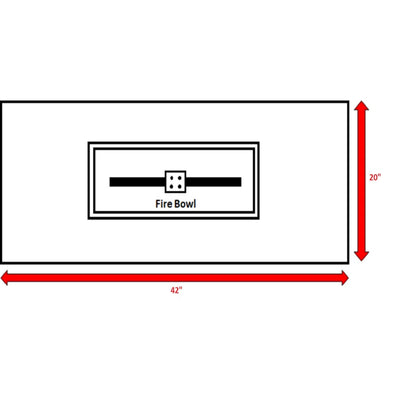Modern Design Outdoor Fire Pit Table With Cover