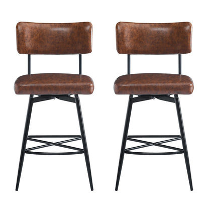 Retro Swivel Counter Stools (Set of 2)