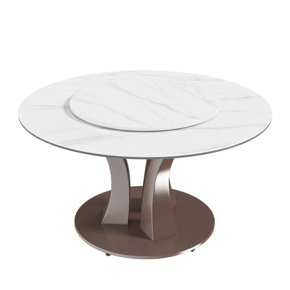 Table With Rotating Tray Scratch & Heat For Kitchen & Restaurant(Table Only - White