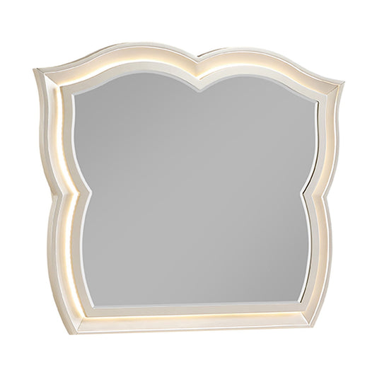Flora - Framed Mirror With LED Lighting (Dresser Not Included) - Champagne