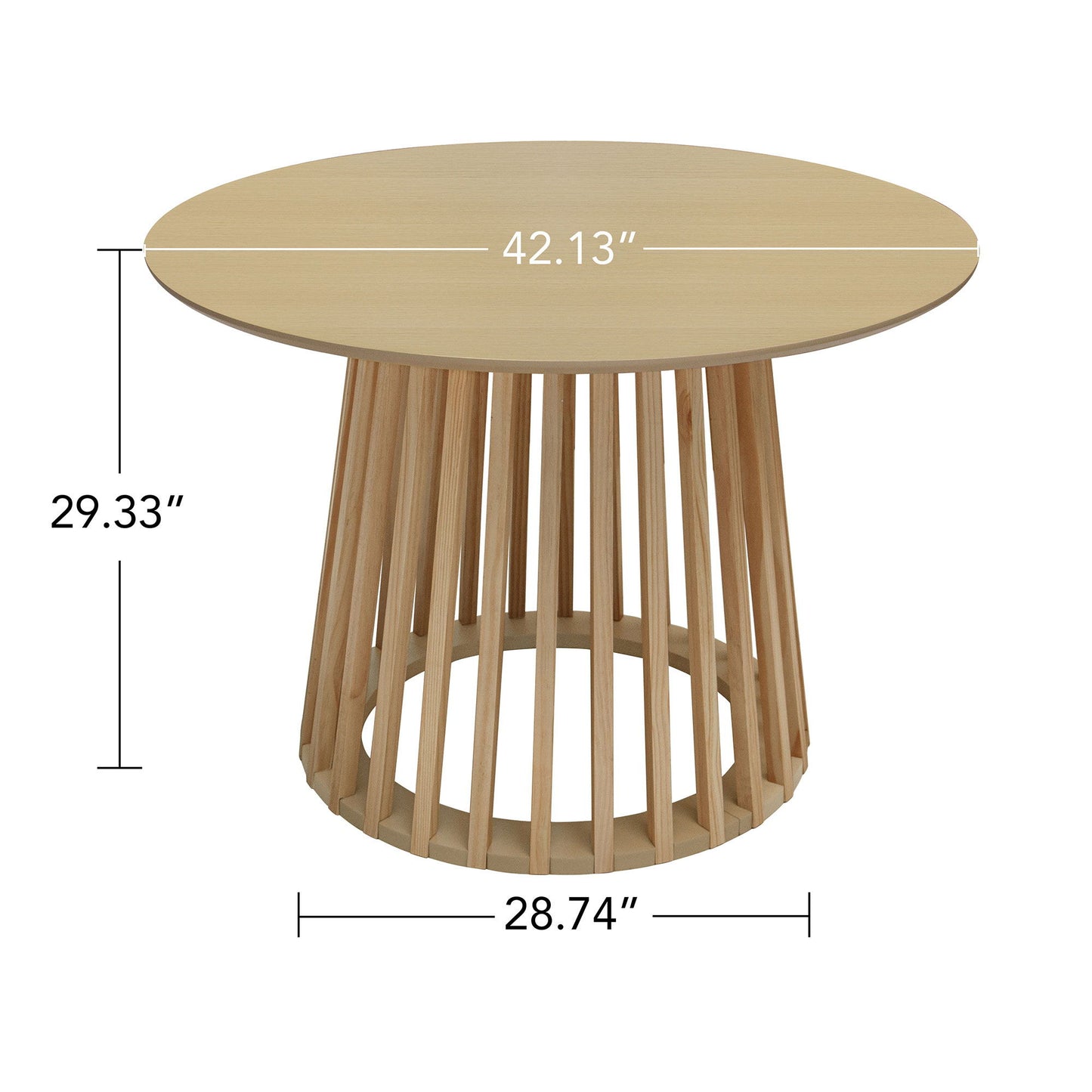 Modern Round Coffee Table With Grille Moldin
