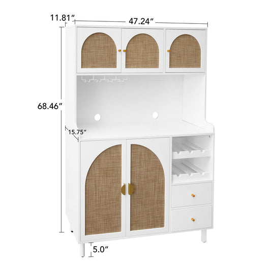 Modern Accent Storage Cabinet For Living Room, Bedroom, Dining Room, Or Study - White