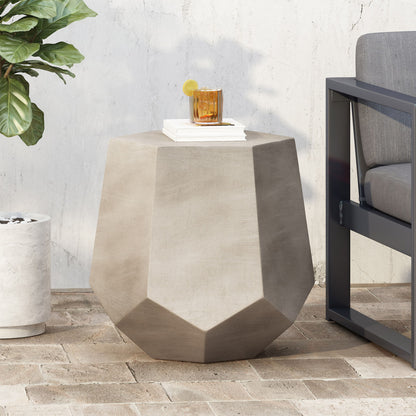 Outdoor Calgary Side Table - Light Gray