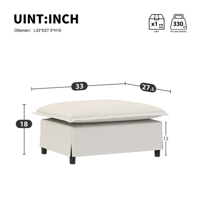 Ottoman Module For Modular Sectional Sofa Wide Seat