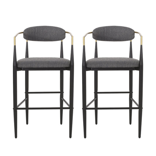 Counter Height Upholstered Barstools (Set of 2)