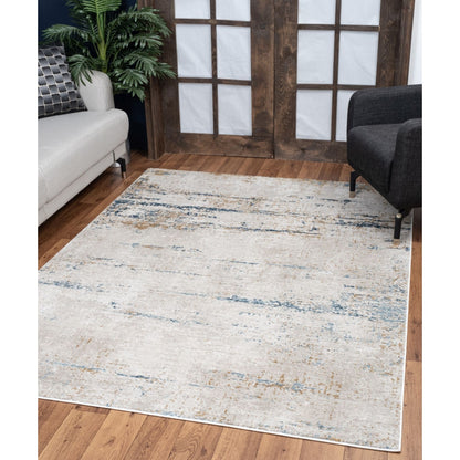 Elegance - 5'3" X 7'3" Area Rug - Ivory, Polyester