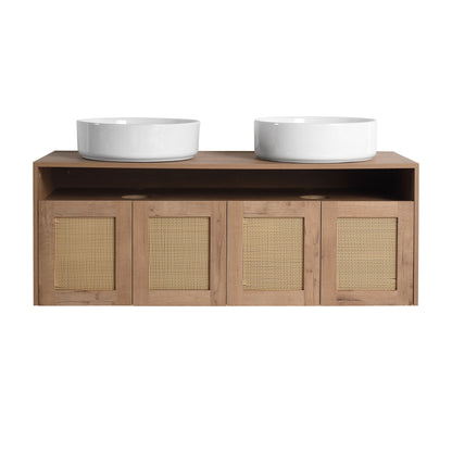 Bathroom Vanity & Art Sink, 2 Soft Close Doors, Float Mounting Design