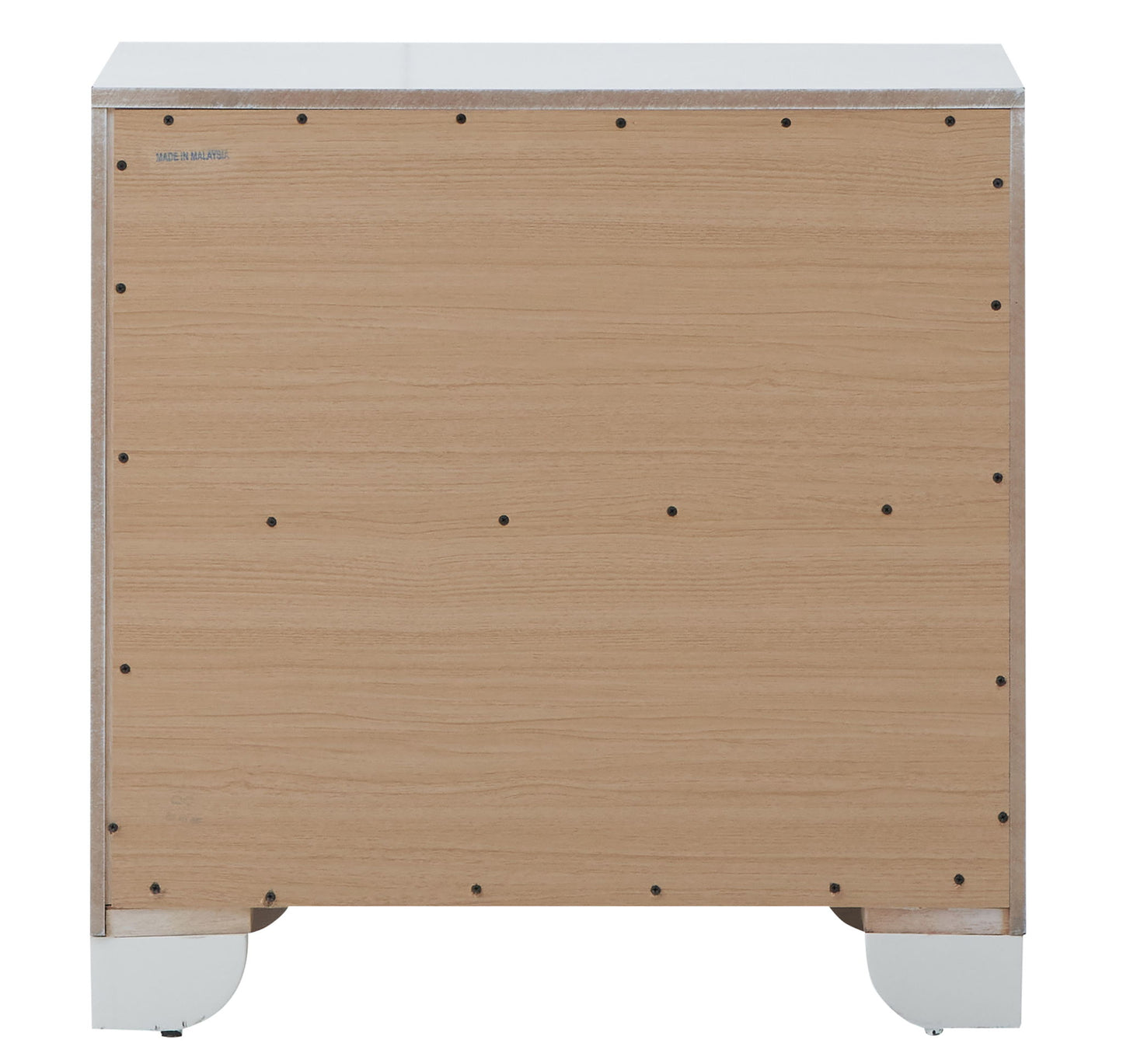 Nightstand Contemporary - Silver Champagne