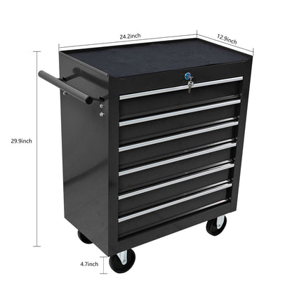 Multifunctional Tool Cart With Wheels And Drawers