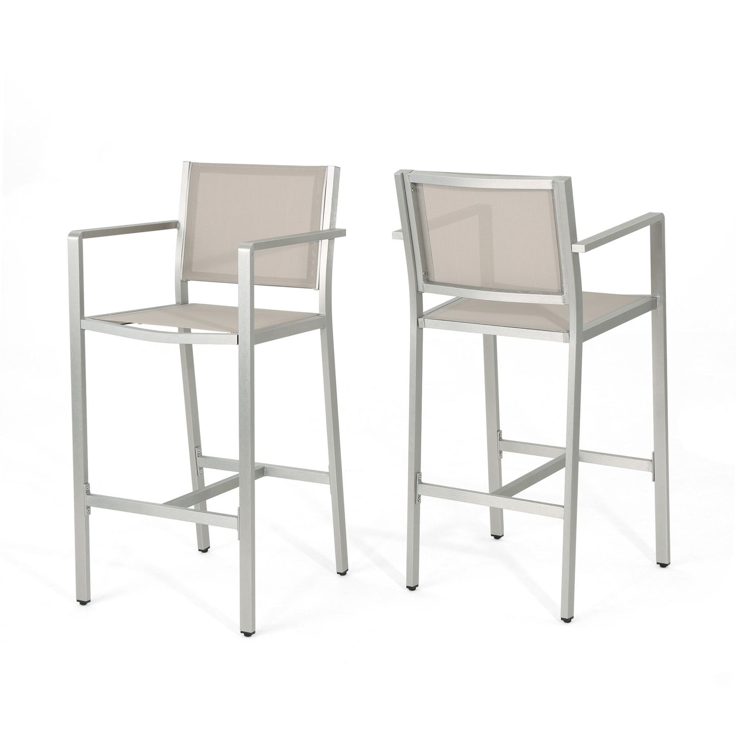 Outdoor Rust Proof Aluminum Barstools (Set of 2)